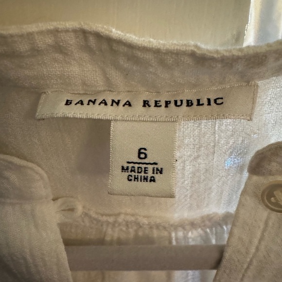 Banana Republic White Boho Tiered Maxi Dress• Medium - Picture 5 of 5